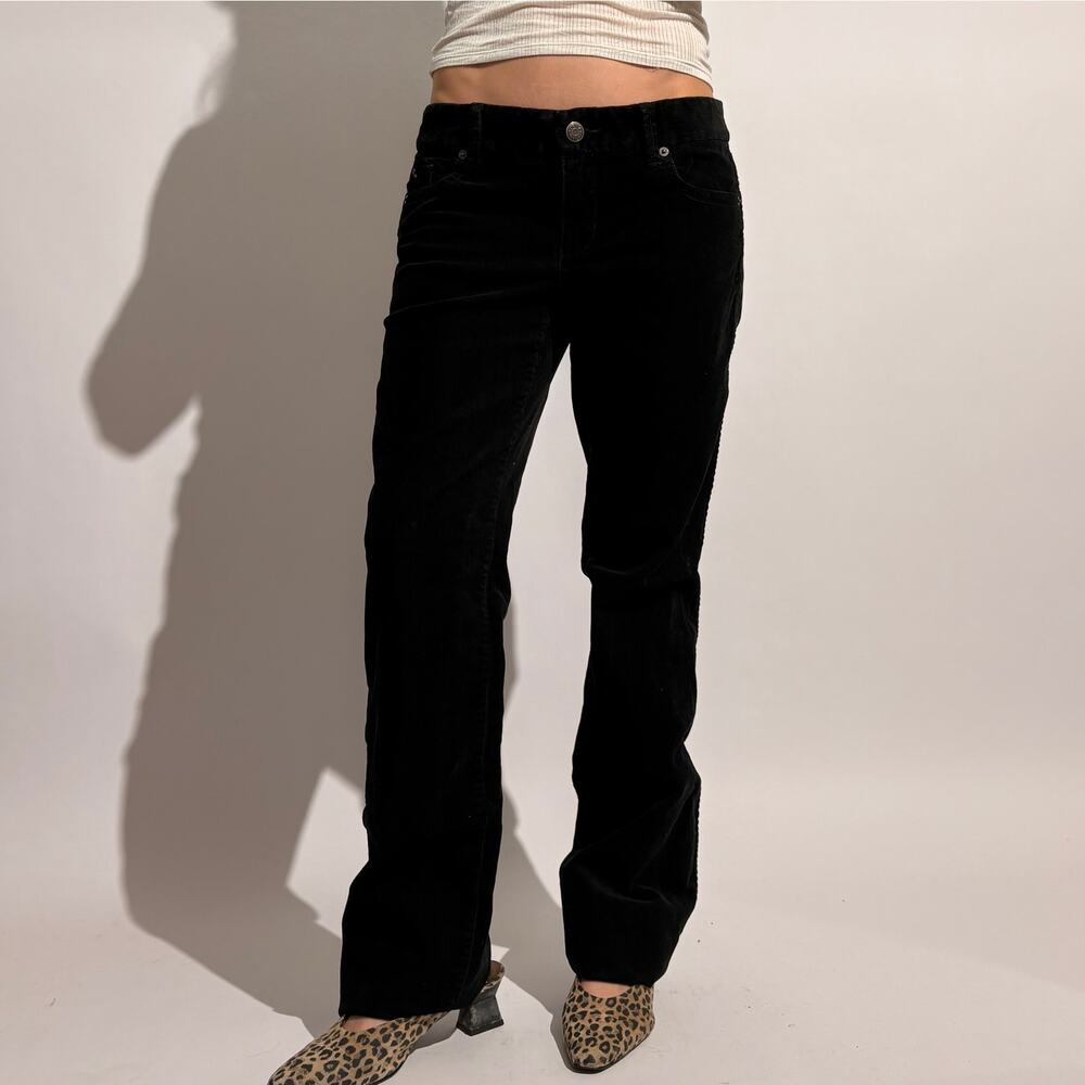 J.Crew Black Corduroy Bootcut Pants - Size 4 Tall - Picture 3 of 9